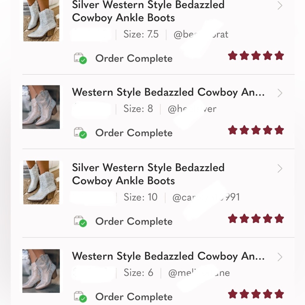 NEW Black Western Style Bedazzled Cowboy Ankle Boots - Picture 14 of 16